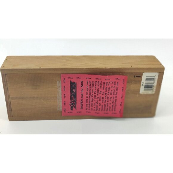 Vintage Wood Alaskan Rectangle Slide Box - Picture 5 of 6